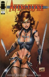 Avengelyne #1 Cover illustrated by Rob Liefeld